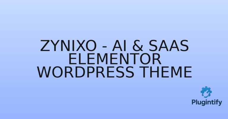 Read more about the article Zynixo – AI & SaaS Elementor WordPress Theme