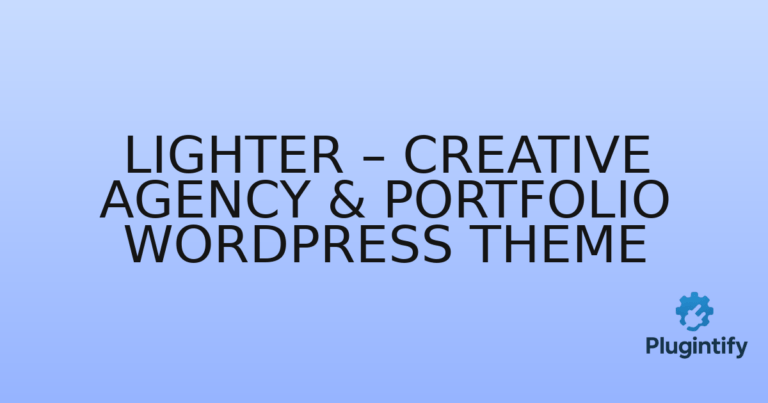 Read more about the article Lighter – Creative Agency & Portfolio WordPress Theme