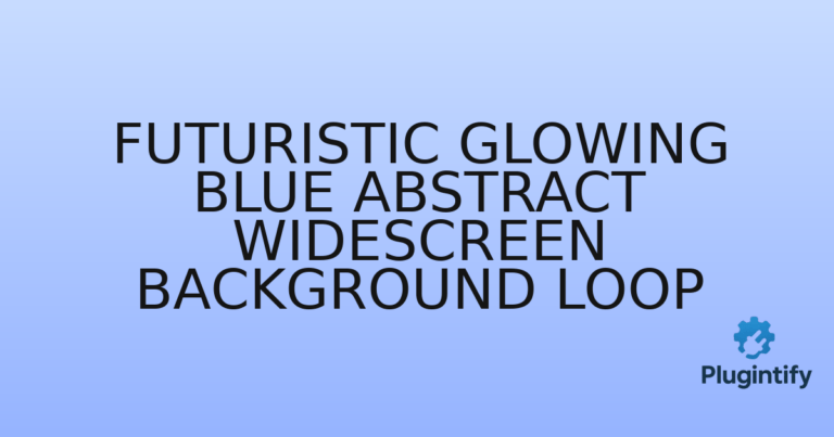 Read more about the article Futuristic Glowing Blue Abstract Widescreen Background Loop