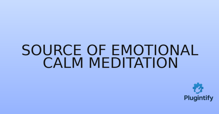 Read more about the article Source of Emotional Calm Meditation