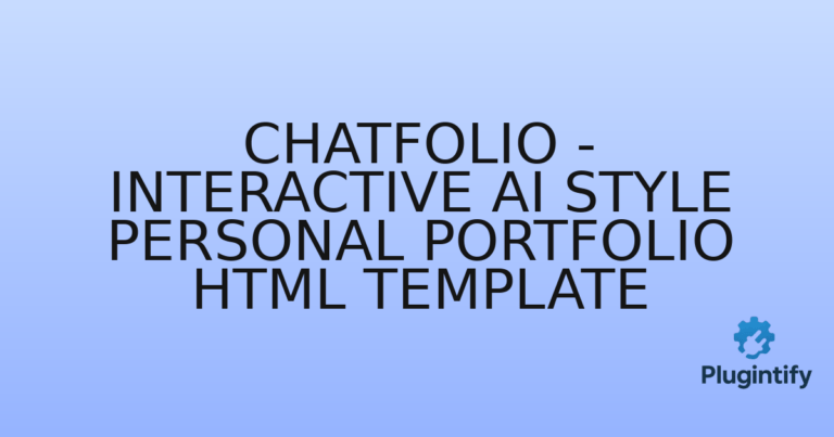 Read more about the article ChatFolio – Interactive AI Style Personal Portfolio HTML Template