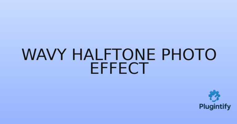 Read more about the article Wavy Halftone Photo Effect