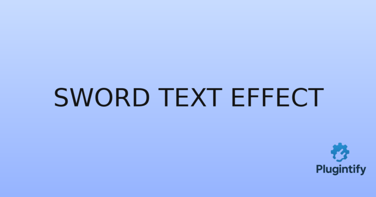 Read more about the article Sword Text Effect
