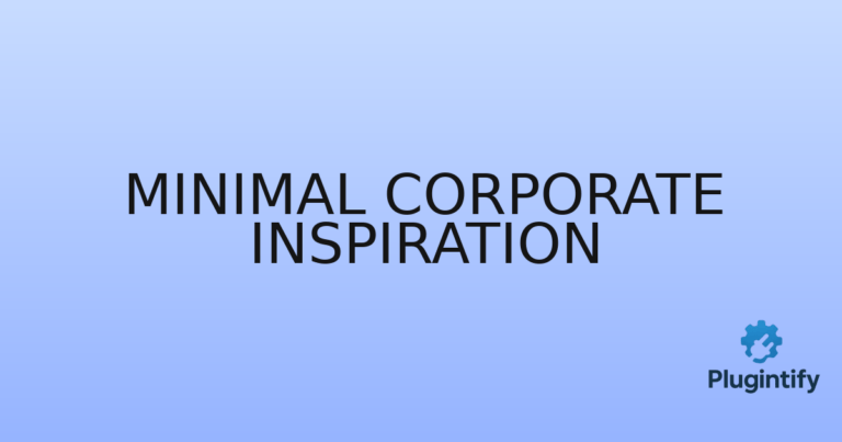 Read more about the article Minimal Corporate Inspiration