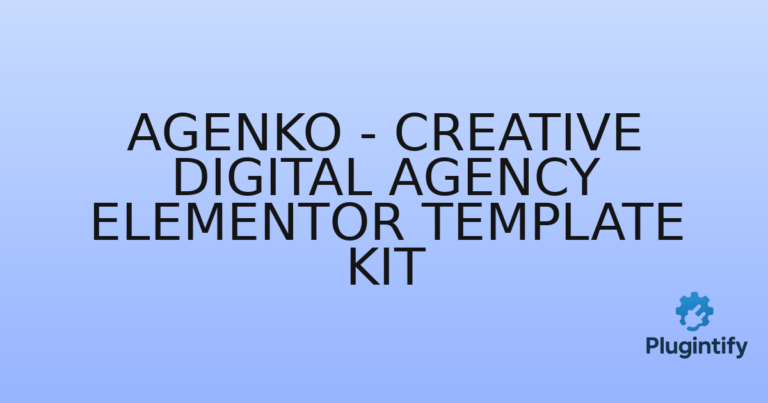 Read more about the article Agenko – Creative Digital Agency Elementor Template Kit
