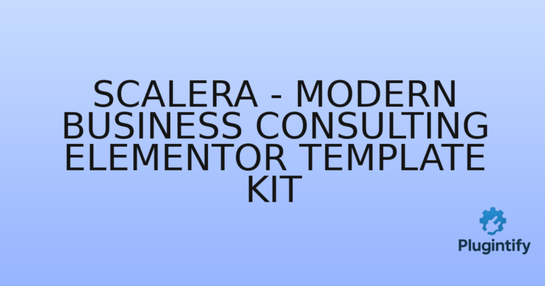 Read more about the article Scalera – Modern Business Consulting Elementor Template Kit