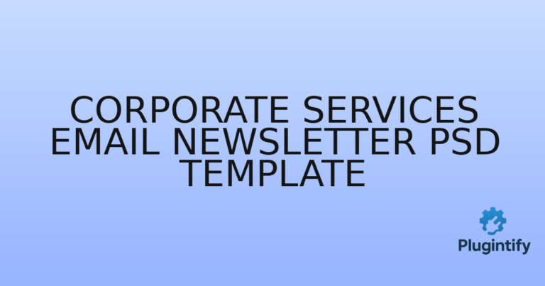 Read more about the article Corporate Services Email Newsletter PSD Template