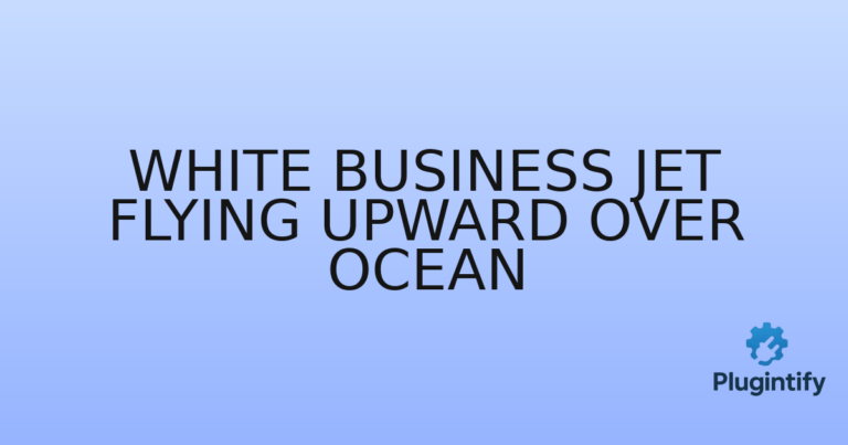 Read more about the article White Business Jet Flying Upward Over Ocean