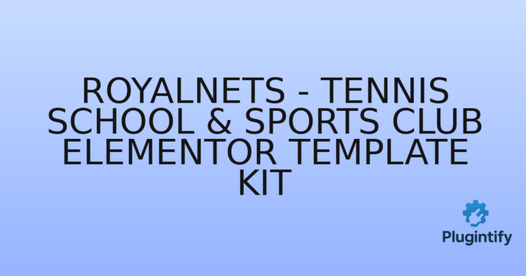 Read more about the article Royalnets – Tennis School & Sports Club Elementor Template Kit