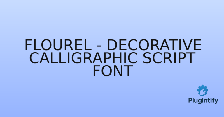 Read more about the article Flourel – Decorative Calligraphic Script Font