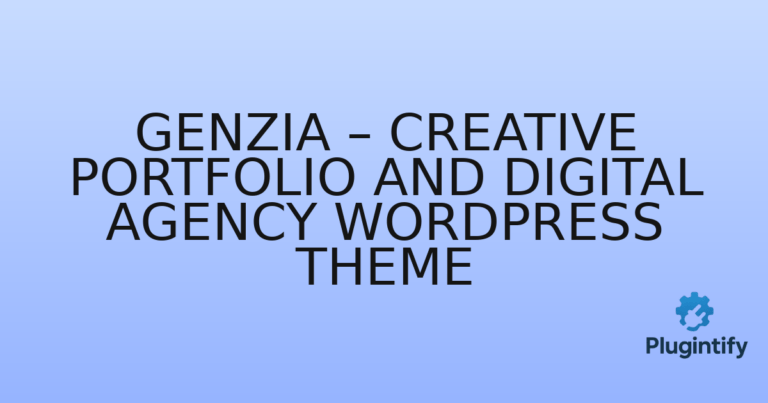 Read more about the article Genzia – Creative Portfolio And Digital Agency WordPress Theme