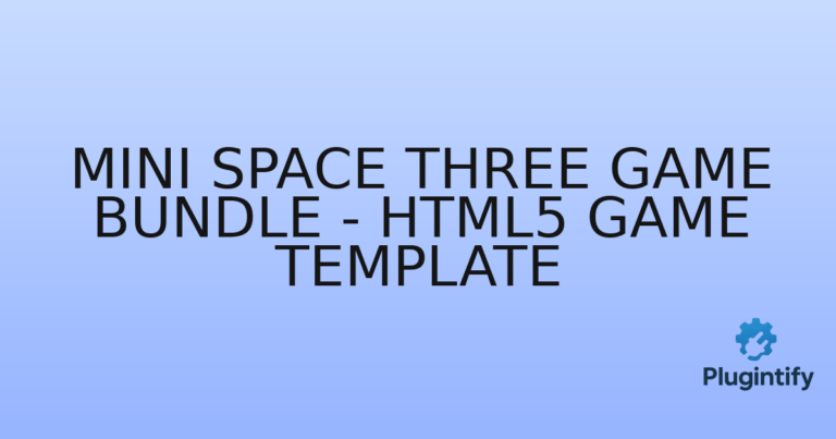 Read more about the article Mini Space Three Game Bundle – HTML5 Game Template