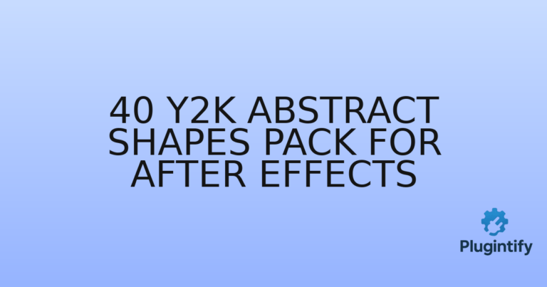 Read more about the article 40 Y2K Abstract Shapes Pack For After Effects