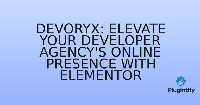 Read more about the article Devoryx: Elevate Your Developer Agency’s Online Presence with Elementor