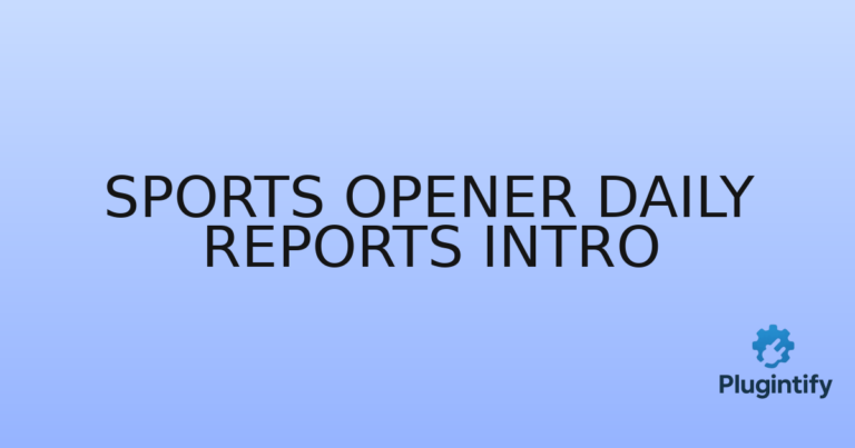 Read more about the article Sports Opener Daily Reports Intro