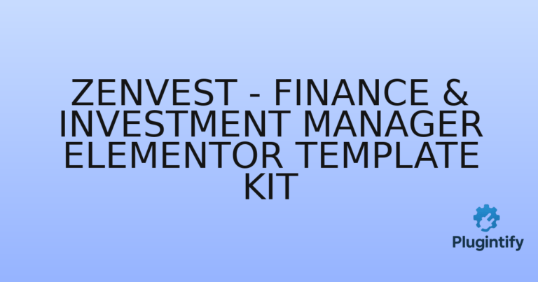 Read more about the article Zenvest – Finance & Investment Manager Elementor Template Kit