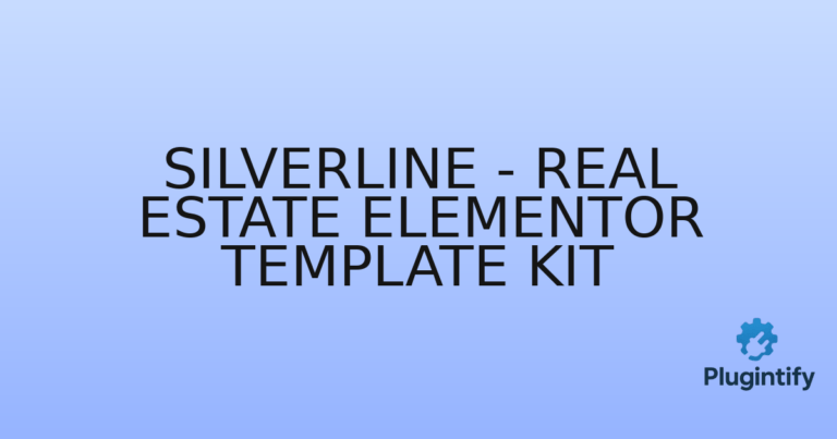 Read more about the article Silverline – Real Estate Elementor Template Kit