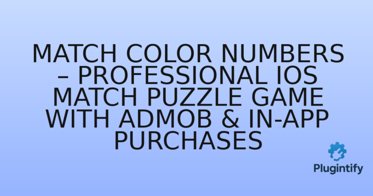 Read more about the article Match Color Numbers – Professional iOS Match Puzzle Game with AdMob & In-App Purchases