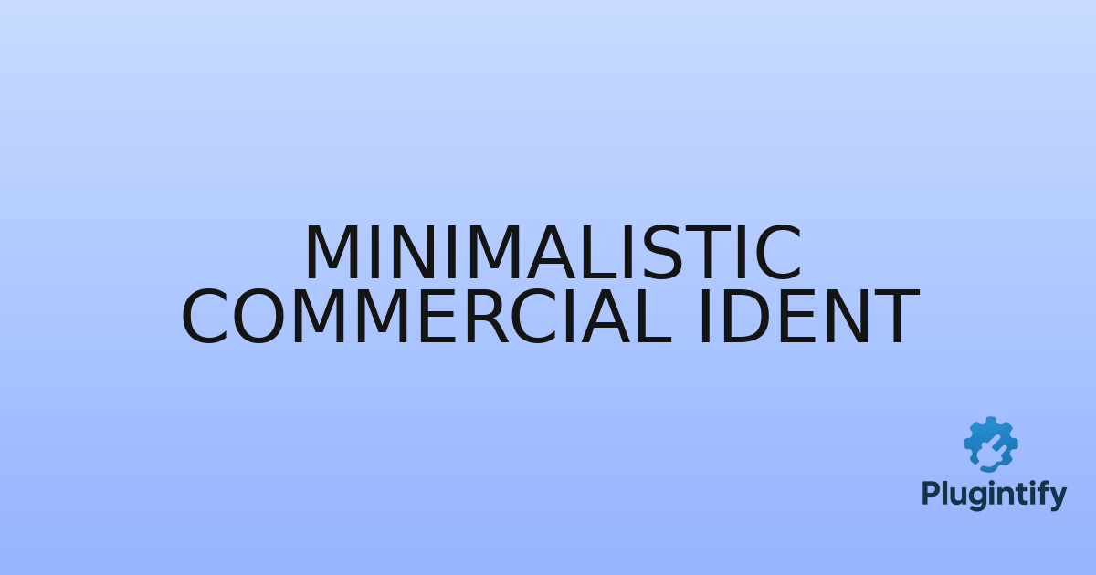 You are currently viewing Minimalistic Commercial Ident