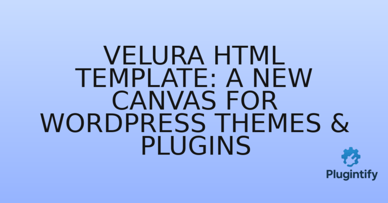 Read more about the article Velura HTML Template: A New Canvas for WordPress Themes & Plugins