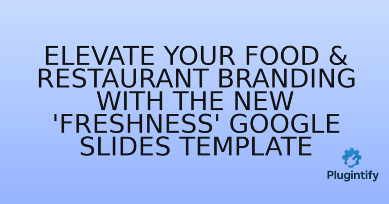 Read more about the article Elevate Your Food & Restaurant Branding with the New ‘Freshness’ Google Slides Template