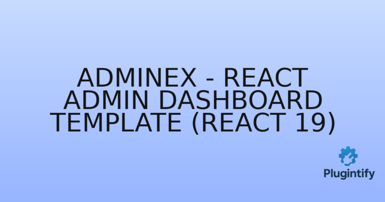 Read more about the article Adminex – React Admin Dashboard Template (React 19)
