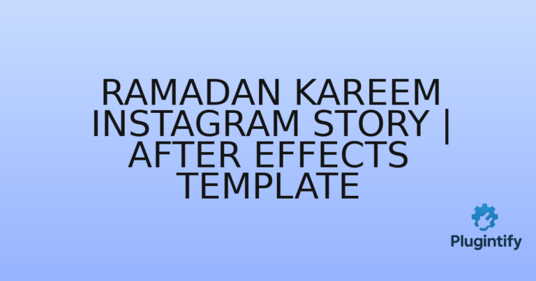 Read more about the article Ramadan Kareem Instagram Story | After Effects Template