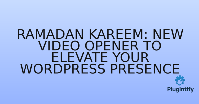 Read more about the article Ramadan Kareem: New Video Opener to Elevate Your WordPress Presence