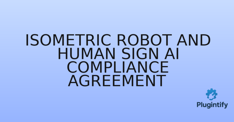 Read more about the article Isometric Robot and Human Sign AI Compliance Agreement