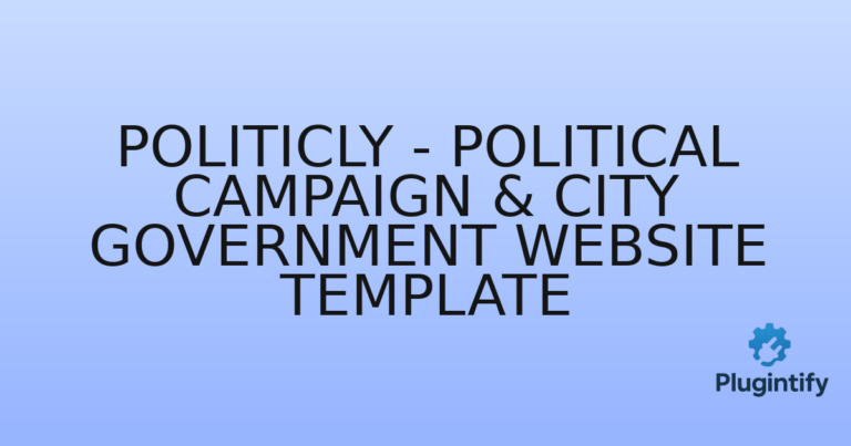 Read more about the article Politicly – Political Campaign & City Government Website Template