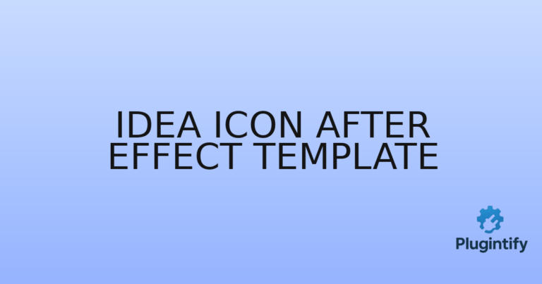 Read more about the article Idea Icon After Effect Template