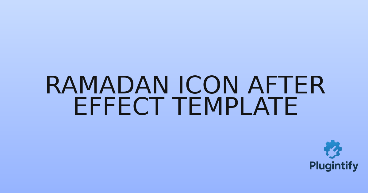 You are currently viewing Ramadan icon After Effect Template