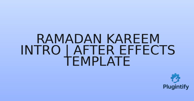 Read more about the article Ramadan Kareem Intro | After Effects Template