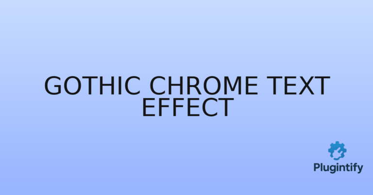 Read more about the article Gothic Chrome Text Effect