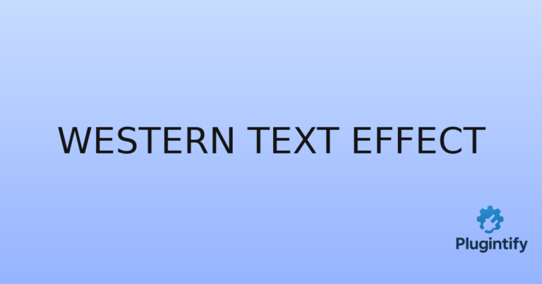 Read more about the article Western Text Effect