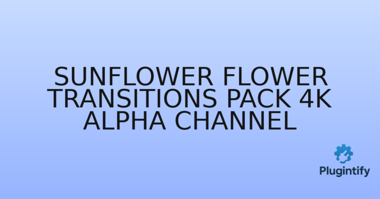 Read more about the article Sunflower Flower Transitions Pack 4K Alpha Channel