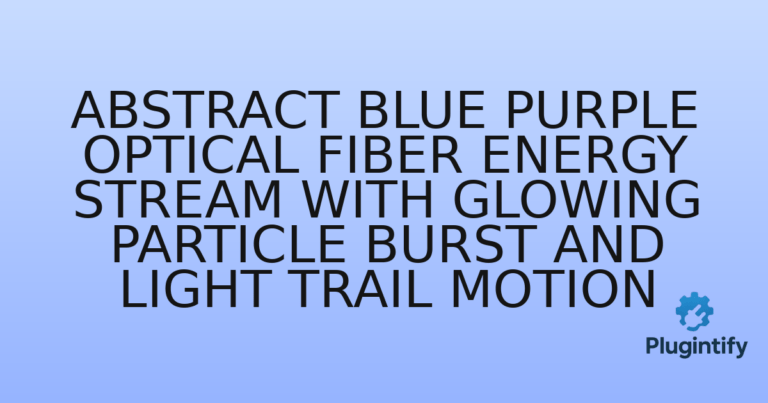 Read more about the article Abstract Blue Purple Optical Fiber Energy Stream with Glowing Particle Burst and Light Trail Motion