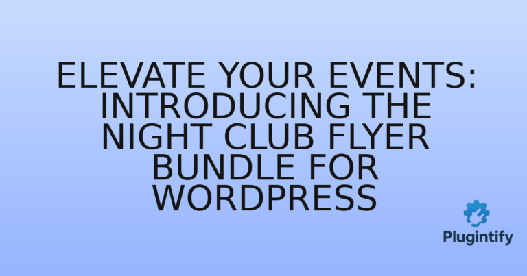 Read more about the article Elevate Your Events: Introducing the Night Club Flyer Bundle for WordPress