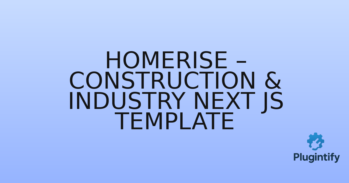 You are currently viewing HomeRise – Construction & Industry Next Js Template