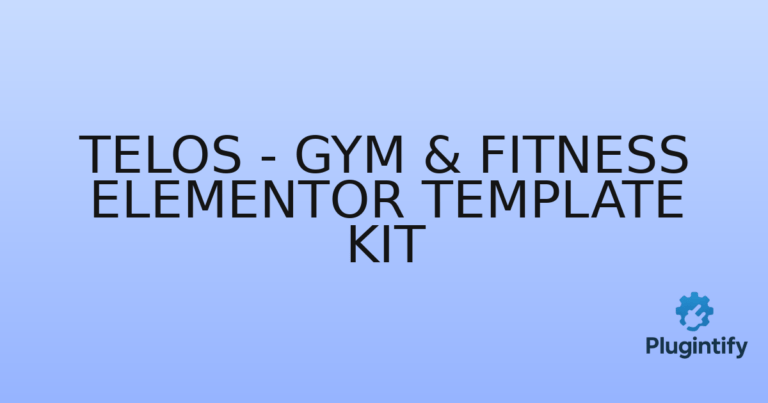 Read more about the article Telos – Gym & Fitness Elementor Template Kit