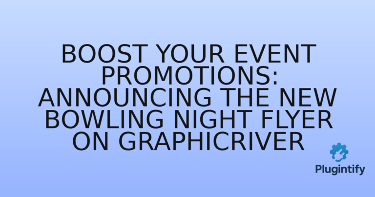 Read more about the article Boost Your Event Promotions: Announcing the New Bowling Night Flyer on Graphicriver