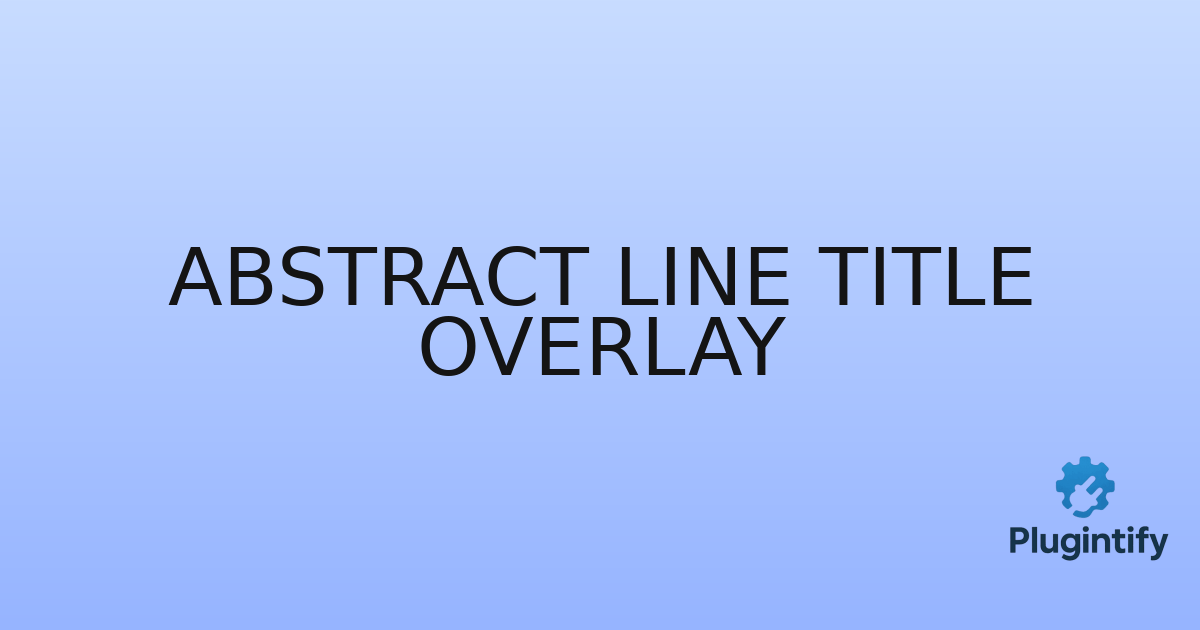 You are currently viewing Abstract Line Title Overlay