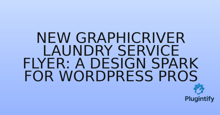 Read more about the article New GraphicRiver Laundry Service Flyer: A Design Spark for WordPress Pros