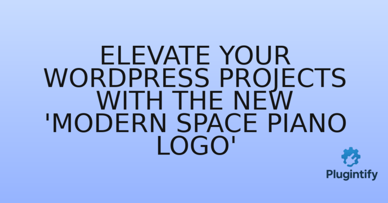 Read more about the article Elevate Your WordPress Projects with the New ‘Modern Space Piano Logo’