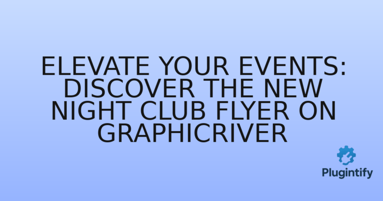 Read more about the article Elevate Your Events: Discover the New Night Club Flyer on GraphicRiver