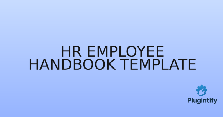 Read more about the article HR Employee Handbook Template