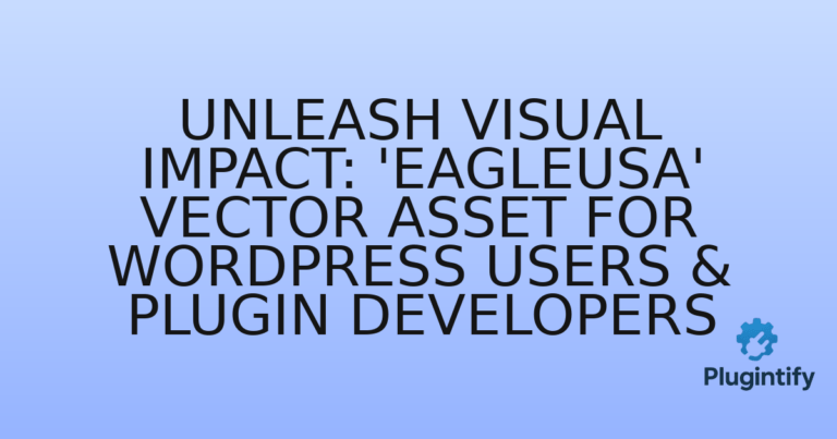 Read more about the article Unleash Visual Impact: ‘eagleUSA’ Vector Asset for WordPress Users & Plugin Developers