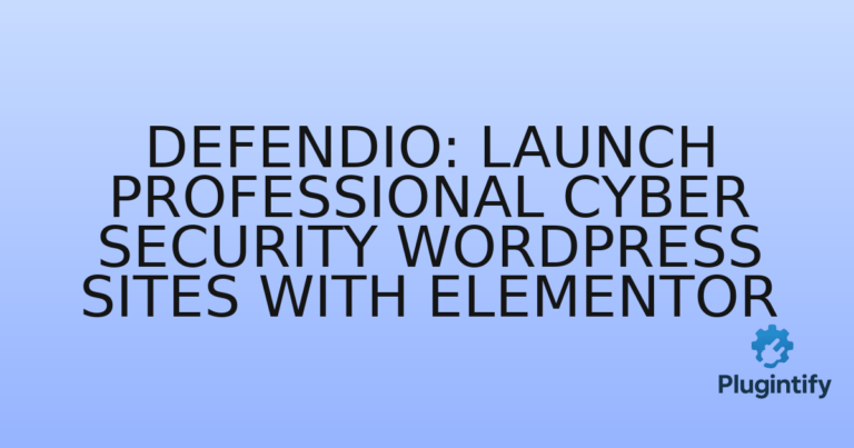 Read more about the article Defendio: Launch Professional Cyber Security WordPress Sites with Elementor