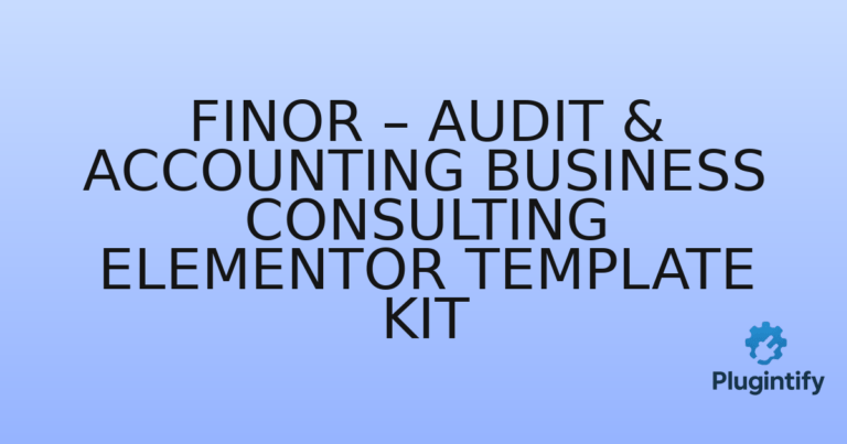 Read more about the article Finor – Audit & Accounting Business Consulting Elementor Template Kit