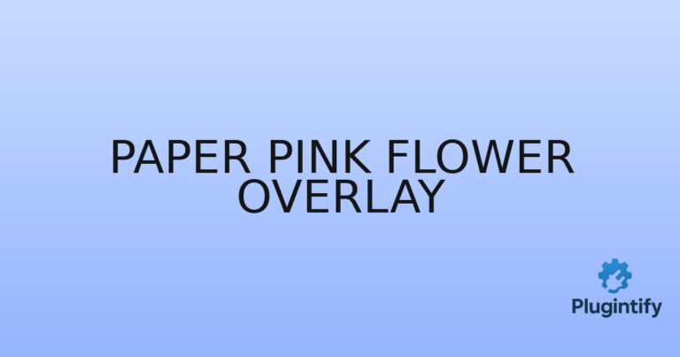 Read more about the article Paper Pink Flower Overlay
